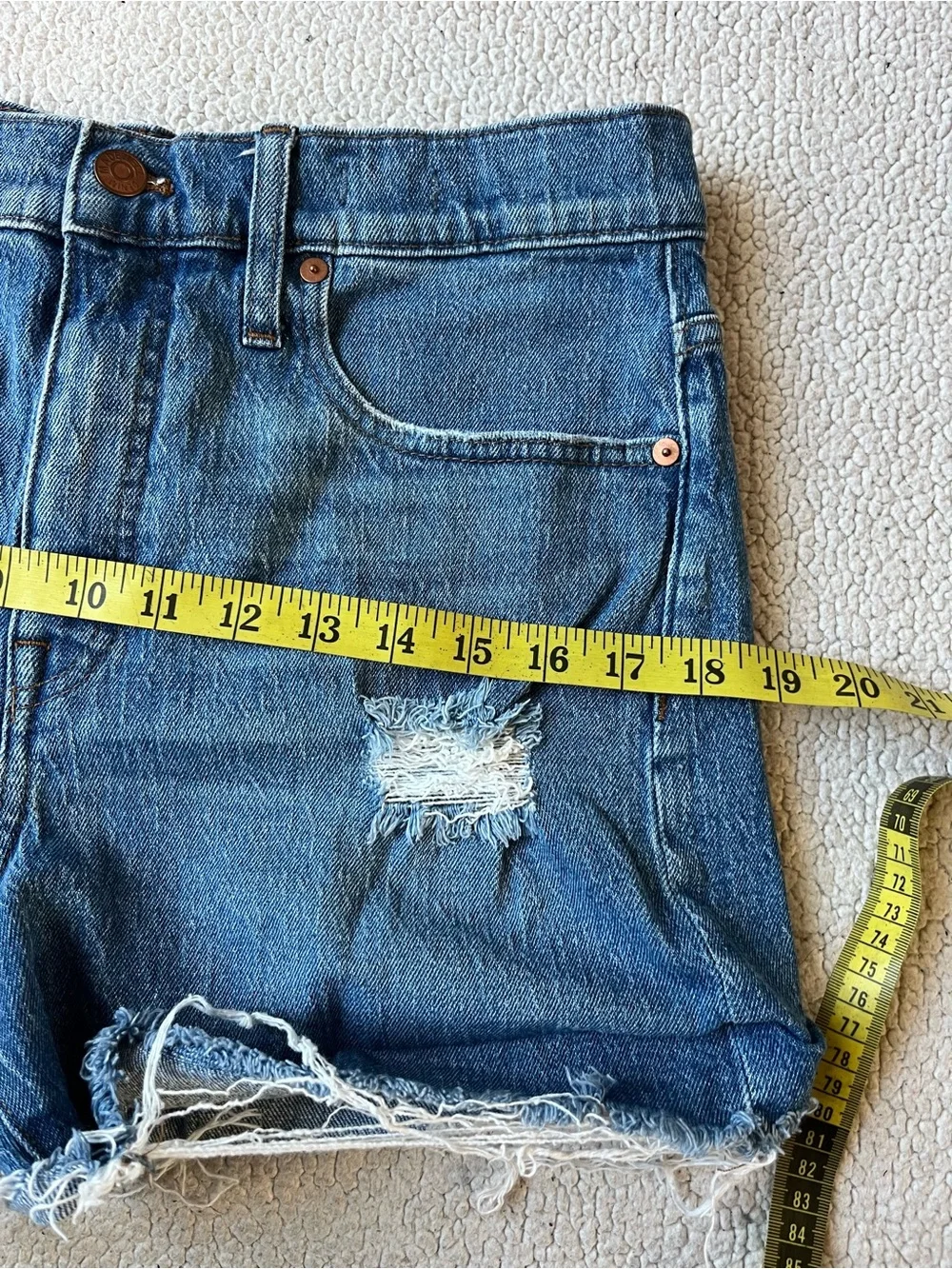 MADEWELL HIGH RISE DENIM SHORTS 29 WOMENS - Picture 8 of 9